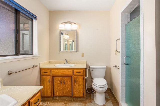 1835 Hilltop Dr, Colton, CA 92324 - full bathroom featuring vanity and a shower stall