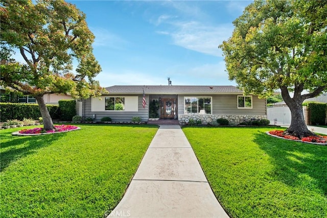 416 N Westridge Ave, Glendora, CA 91741 - single story home with a front yard and stone siding