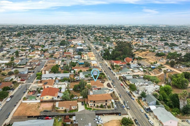 2842 E 18th St, National City, CA 91950 - aerial view of property and surrounding area featuring nearby suburban area