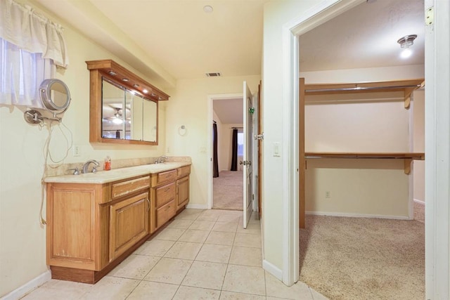 2814 Helix St, Spring Valley, CA 91977 - full bathroom featuring double vanity and tile patterned floors