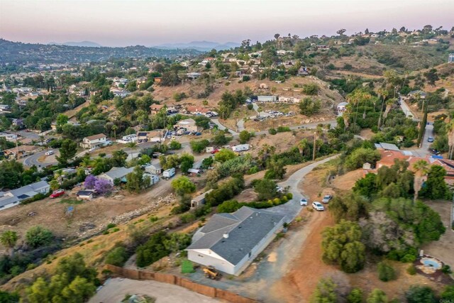 2814 Helix St, Spring Valley, CA 91977 - aerial overview of property's location featuring nearby suburban area and a mountainous background