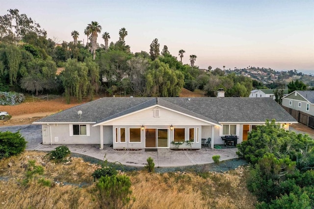 2814 Helix St, Spring Valley, CA 91977 - rear view of house with a patio area and a chimney