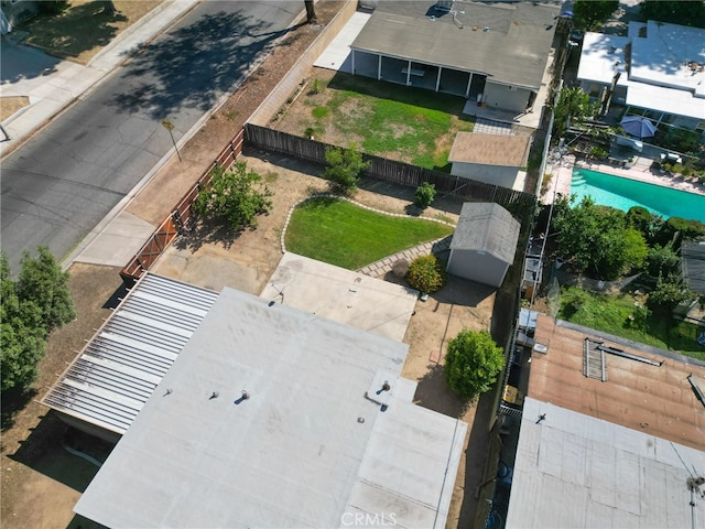 3604 Cortez St, Riverside, CA 92504 - view from above of property with a pool area