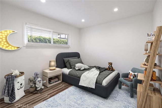 11440 Gothic Ave, Granada Hills, CA 91344 - bedroom featuring wood finished floors and recessed lighting