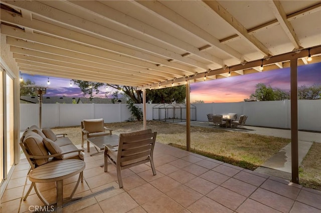11440 Gothic Ave, Granada Hills, CA 91344 - fenced backyard with a patio
