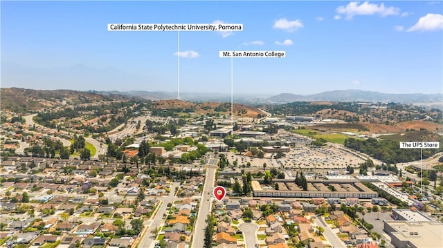 1379 Point Loma Pl, Walnut, CA 91789 - aerial view of residential area featuring mountains