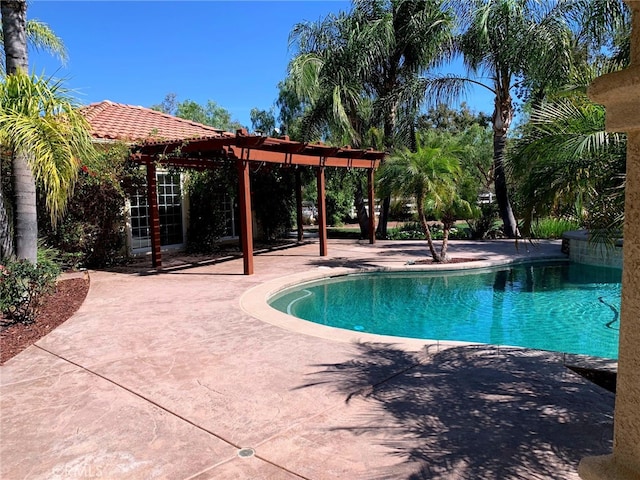 36090 Monte De Oro Rd, Temecula, CA 92592 - outdoor pool featuring a pergola and a patio