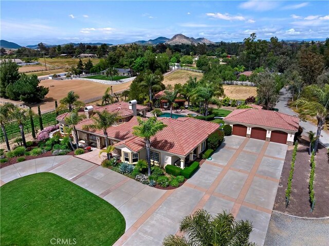 36090 Monte De Oro Rd, Temecula, CA 92592 - view from above of property with mountains