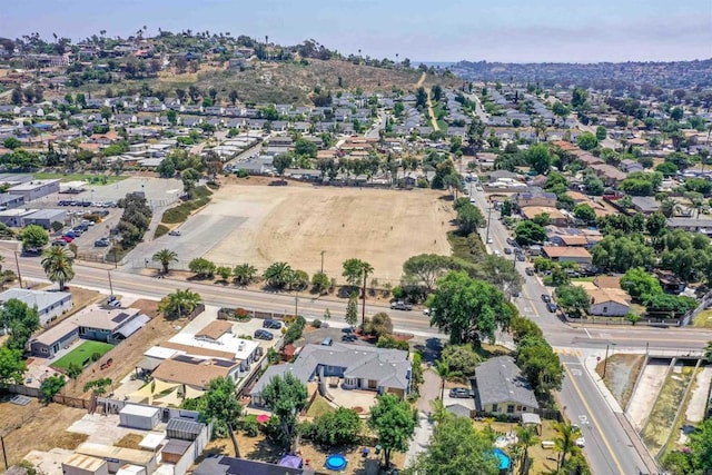 8802 Tyler St, Spring Valley, CA 91977 - aerial overview of property's location with nearby suburban area
