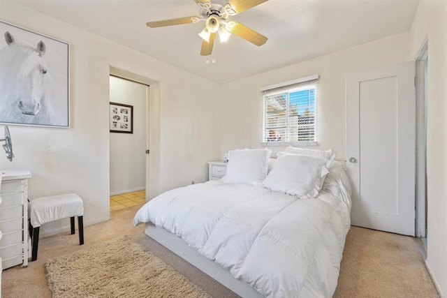 8802 Tyler St, Spring Valley, CA 91977 - bedroom featuring light colored carpet and a ceiling fan