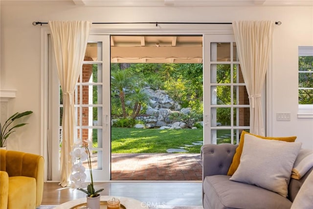 4637 Westchester Dr, Woodland Hills, CA 91364 - doorway featuring wood finished floors