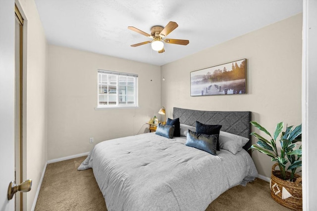5530 Heidi St, La Mesa, CA 91942 - carpeted bedroom featuring baseboards and a ceiling fan