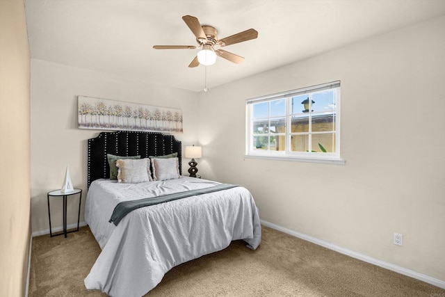 5530 Heidi St, La Mesa, CA 91942 - carpeted bedroom featuring baseboards and a ceiling fan