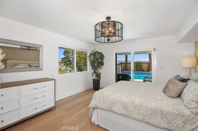 32862 Bluffside Dr, Dana Point, CA 92629 - bedroom featuring access to outside and light wood finished floors