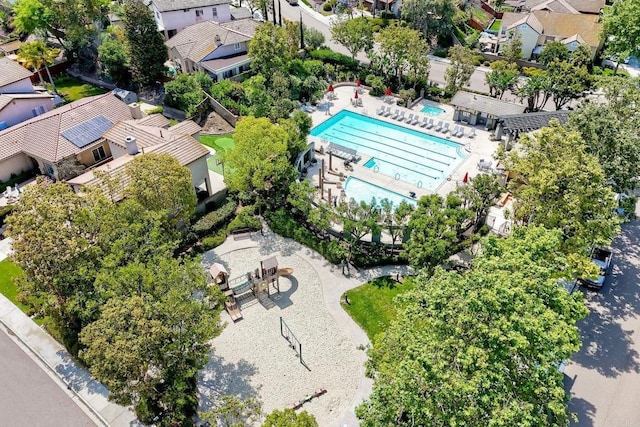 756 River Rock Rd, Chula Vista, CA 91914 - aerial view of residential area featuring a pool area
