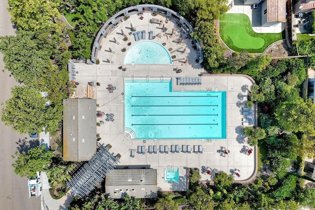 756 River Rock Rd, Chula Vista, CA 91914 - drone / aerial view of a pool