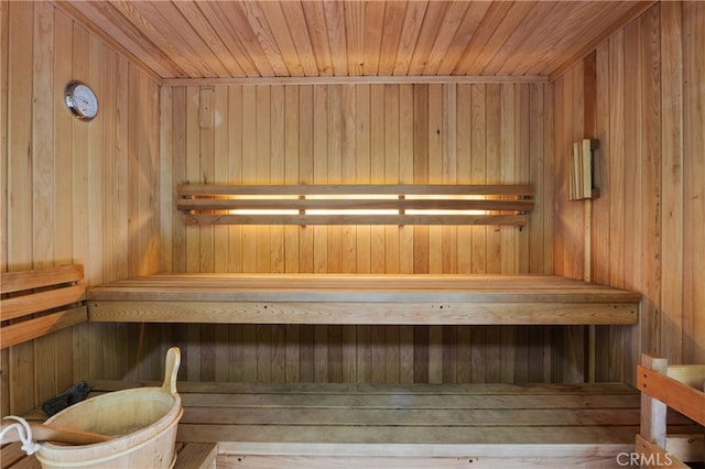 136461/2 Dronfield Ave, Sylmar, CA 91342 - relaxing sauna with wood walls and wood ceiling