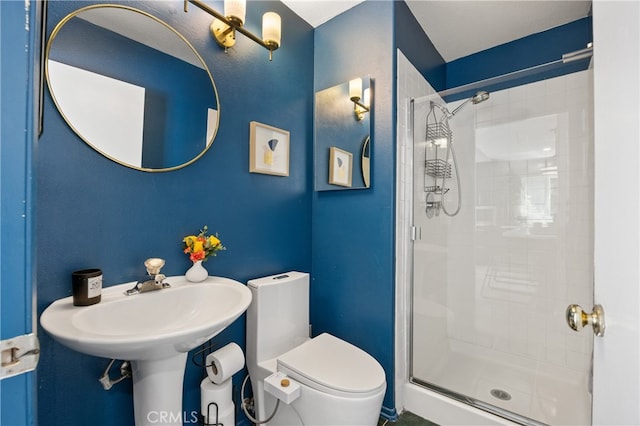 136461/2 Dronfield Ave, Sylmar, CA 91342 - full bathroom with a stall shower and toilet