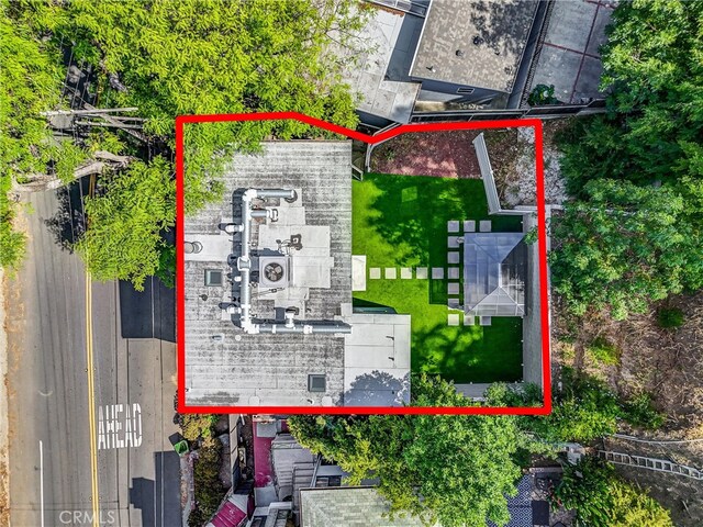3735 Division St, Los Angeles, CA 90065 - aerial overview of property's location featuring property parcel outlined