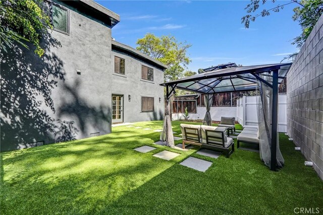 3735 Division St, Los Angeles, CA 90065 - view of yard with a gazebo and outdoor lounge area