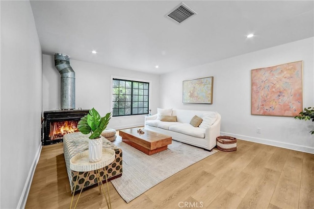 3735 Division St, Los Angeles, CA 90065 - living area with wood finished floors and recessed lighting