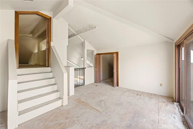 7580 E Martella Ln, Anaheim Hills, CA 92808 - unfurnished living room with lofted ceiling