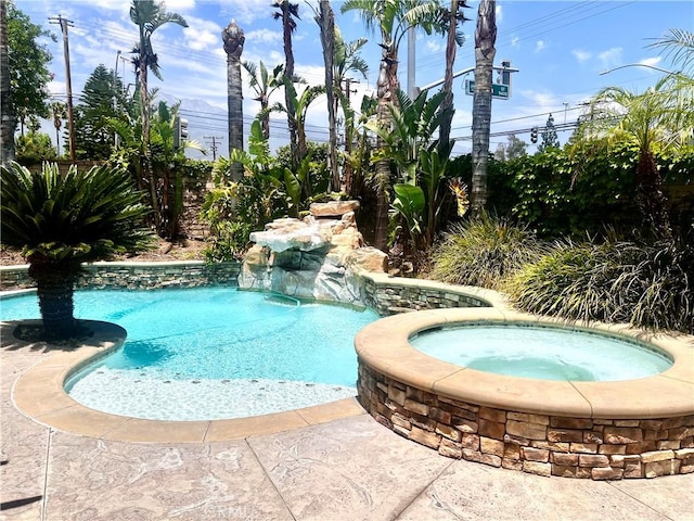 6715 Meriwether Ct, Rancho Cucamonga, CA 91701 - outdoor pool featuring an in-ground hot tub