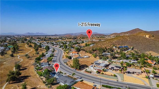 28931 Bradley Rd, Menifee, CA 92586 - aerial view of property's location featuring nearby suburban area