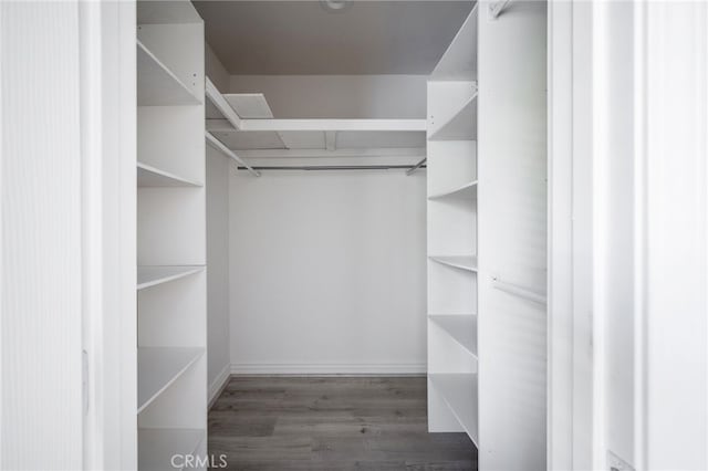 1038 N Columbus Ave, Glendale, CA 91202 - walk in closet featuring wood finished floors