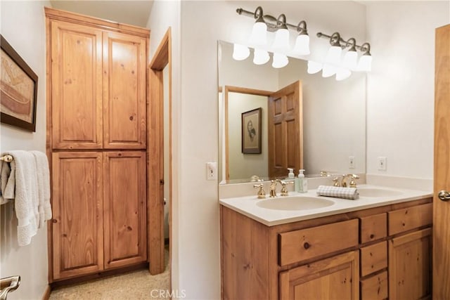 361 Riviera Dr, Lake Arrowhead, CA 92352 - bathroom with double vanity