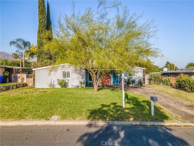 26919 Villa Ave, Highland, CA 92346 - view of front of house with a front lawn and stucco siding