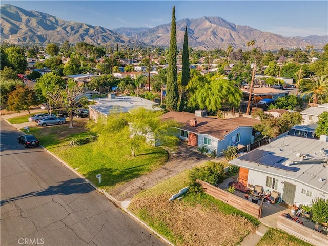 26919 Villa Ave, Highland, CA 92346 - aerial perspective of suburban area with a mountain backdrop