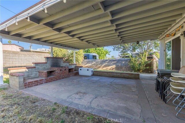 26919 Villa Ave, Highland, CA 92346 - fenced backyard featuring a patio