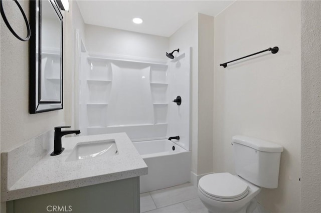 221 N Orchard St, Fresno, CA 93701 - full bathroom featuring vanity, tile patterned floors, and bathtub / shower combination