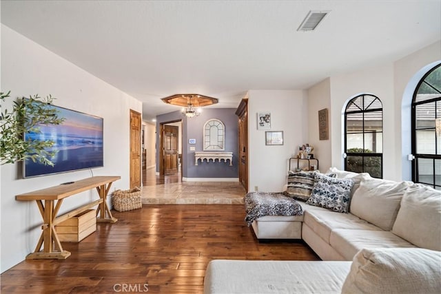 5908 Alleppo Ln, Palmdale, CA 93551 - living room featuring wood finished floors