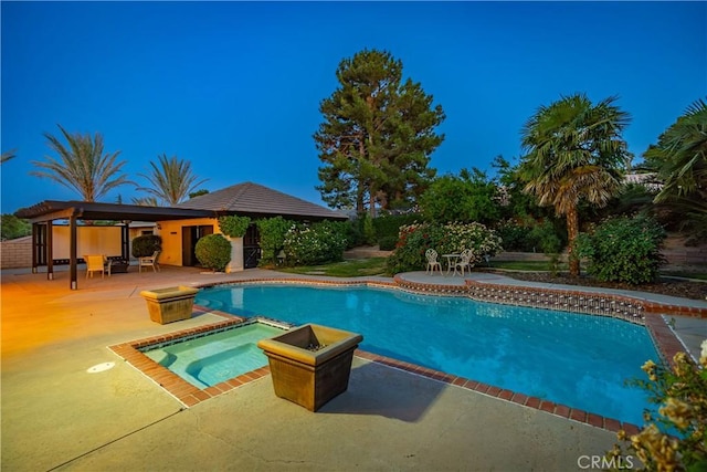 5908 Alleppo Ln, Palmdale, CA 93551 - view of pool with a patio and a pool with connected hot tub
