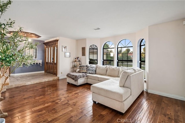 5908 Alleppo Ln, Palmdale, CA 93551 - living area with wood-type flooring and baseboards