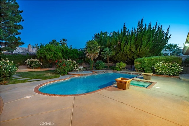 5908 Alleppo Ln, Palmdale, CA 93551 - view of pool featuring an in-ground hot tub and a patio