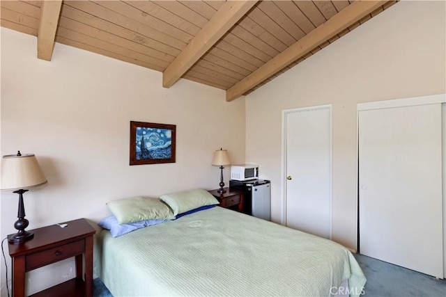 10 Mann St, Irvine, CA 92612 - carpeted bedroom with wood ceiling