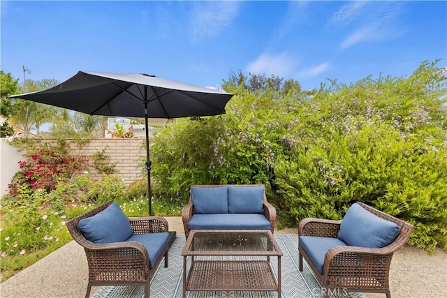 10 Mann St, Irvine, CA 92612 - view of patio / terrace featuring an outdoor living space