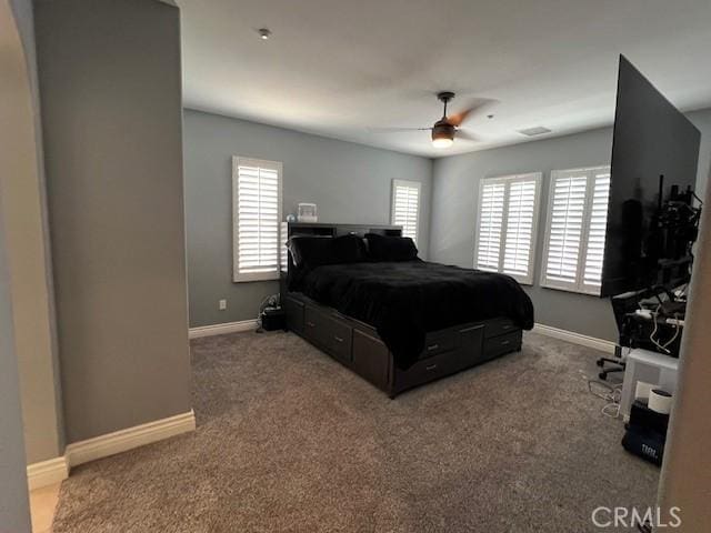 513 E Water St, Anaheim, CA 92805 - bedroom featuring carpet floors and a ceiling fan