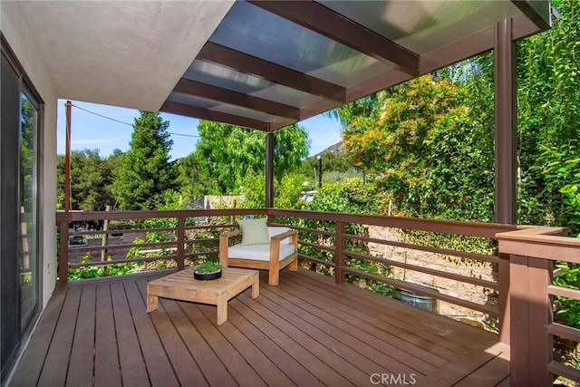 828 Wonder View Dr, Calabasas, CA 91302 - view of deck
