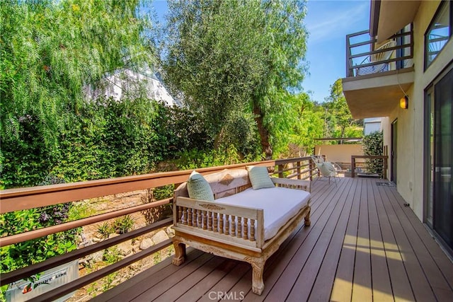 828 Wonder View Dr, Calabasas, CA 91302 - view of deck