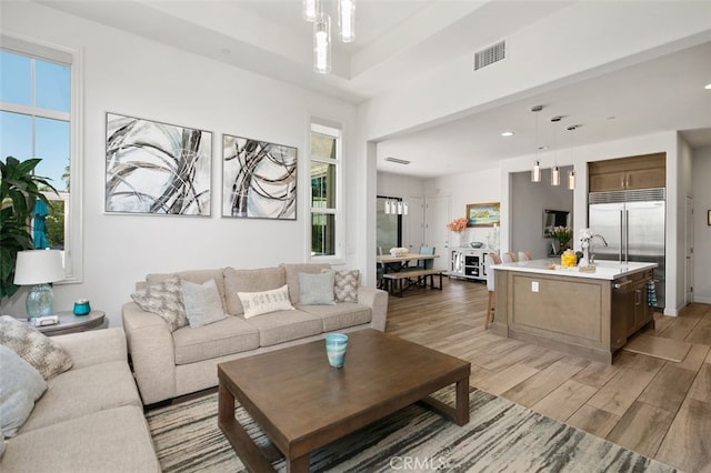 11 Juniper, Lake Forest, CA 92630 - living area with light wood-style flooring and recessed lighting