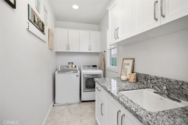 11 Juniper, Lake Forest, CA 92630 - laundry area featuring washer and clothes dryer, cabinet space, and recessed lighting
