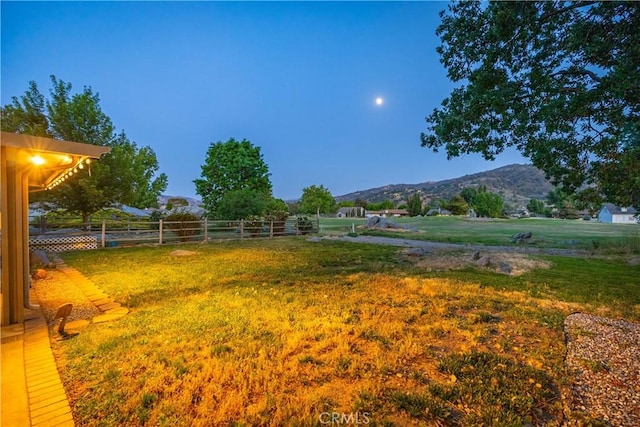24050 Basin Harbor Ct, Tehachapi, CA 93561 - view of yard featuring a mountain view and a rural view