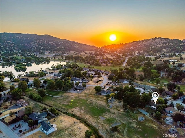 24050 Basin Harbor Ct, Tehachapi, CA 93561 - aerial view at dusk of a mountain view