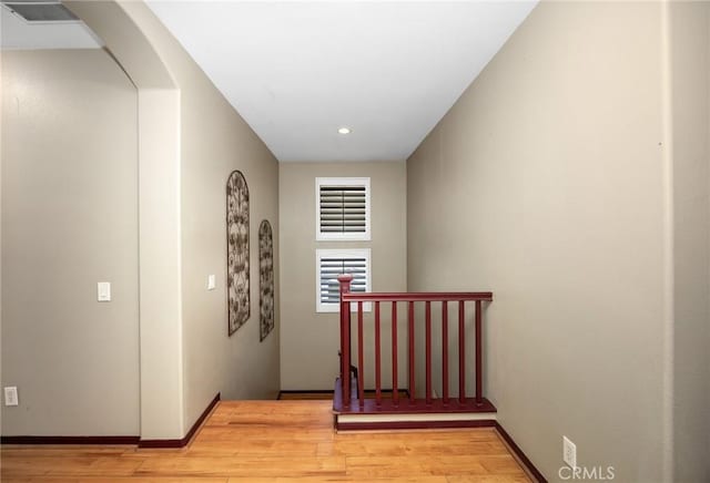 12975 Cambridge Ct, Chino, CA 91710 - hall with light wood-style flooring and recessed lighting