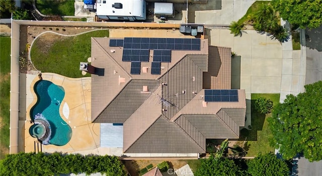 12975 Cambridge Ct, Chino, CA 91710 - drone / aerial view of a pool