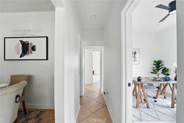 236 N Michigan Ave, Pasadena, CA 91106 - hallway with light tile patterned flooring and baseboards